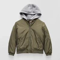 Thereabouts Little & Big Kid Boys Hooded Water Resistant Midweight Puffer Jacket