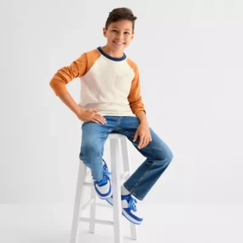 Thereabouts Little & Big Kid Boys Crew Neck Long Sleeve T-Shirt