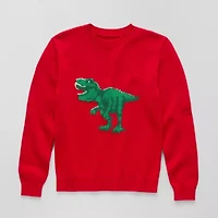 Thereabouts Little & Big Kid Boys Crew Neck Long Sleeve Pullover Sweater