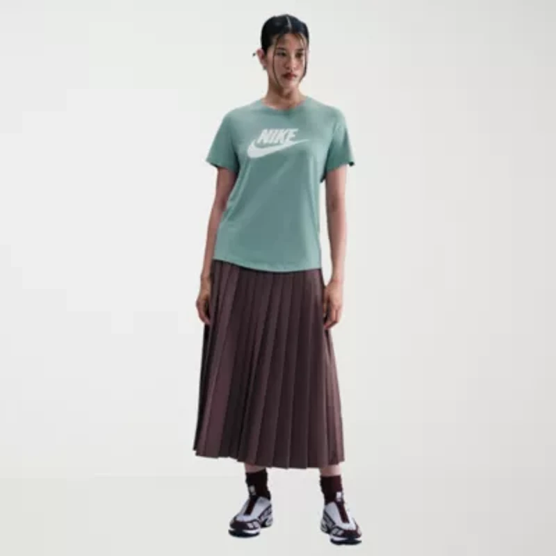Nike Club Womens Crew Neck Short Sleeve Active T-Shirt