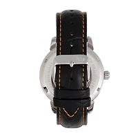 Reign Mens Automatic Black Leather Strap Watch Reirn5902