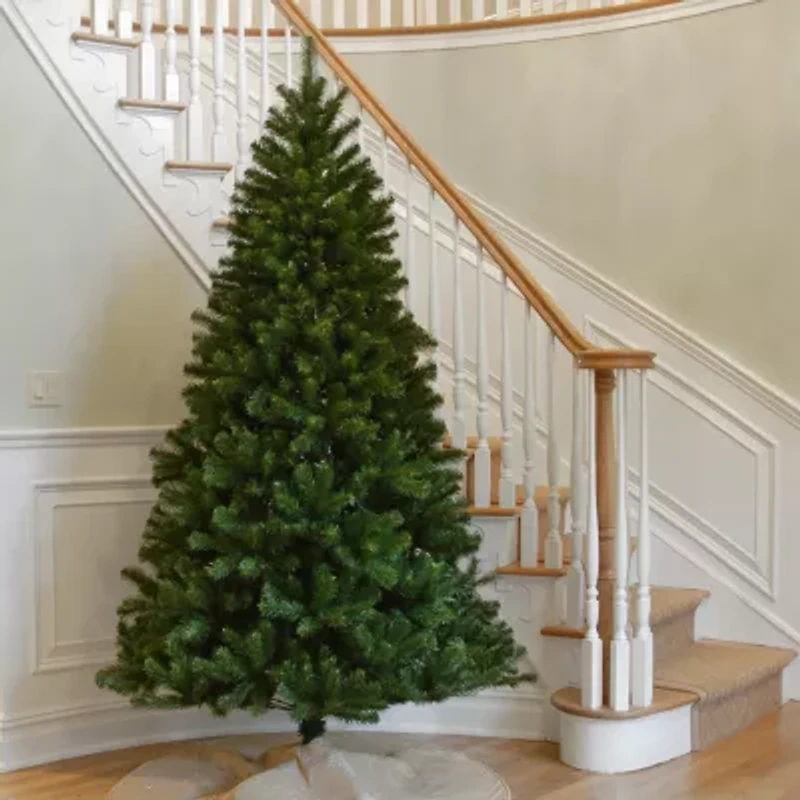 National Tree Co. North Valley Hinged 7 1/2 Foot Spruce Christmas Tree
