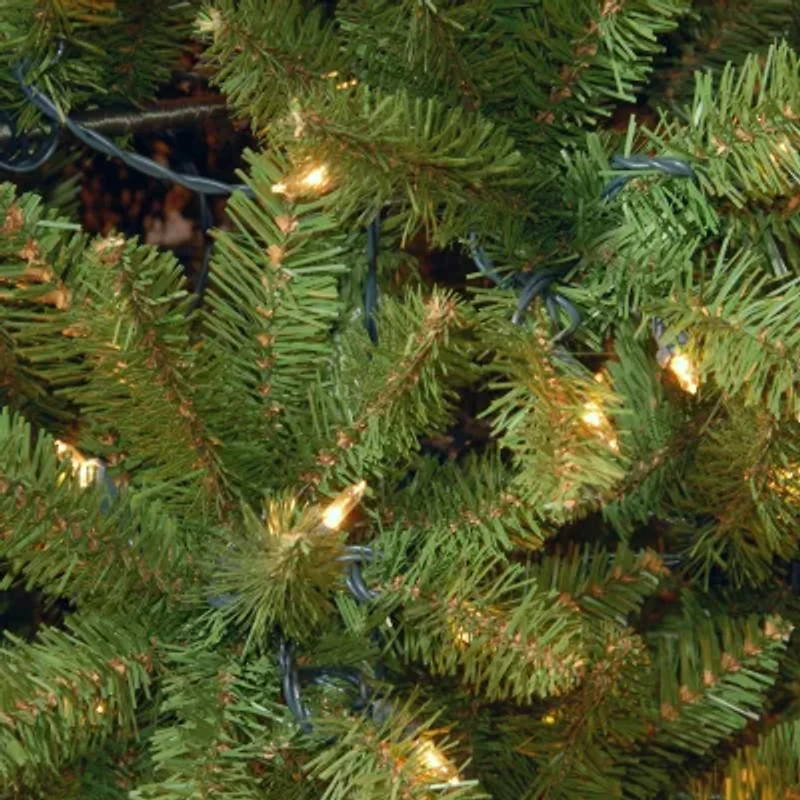 National Tree Co. Kingswood Fir Hinged Pencil 1/2 Foot Pre-Lit Fir Christmas Tree