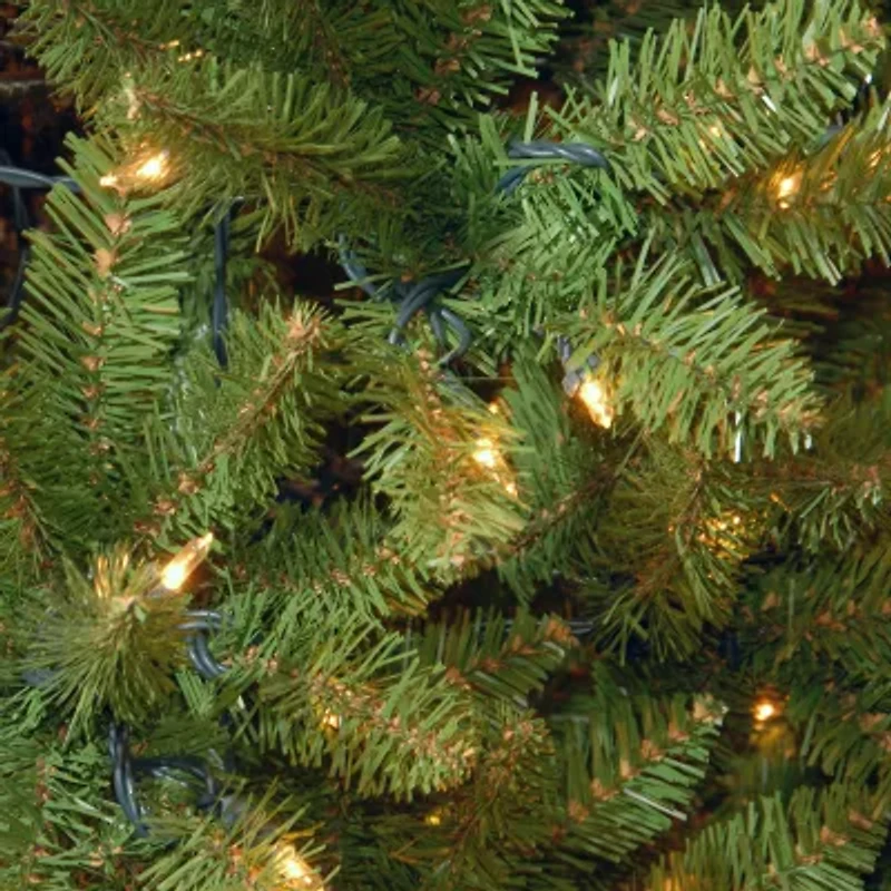 National Tree Co. Kingswood Fir Hinged Pencil 1/2 Foot Pre-Lit Fir Christmas Tree