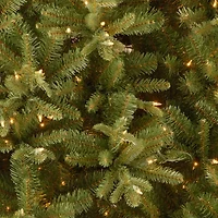 National Tree Co. Tiffany Fir Slim 7 1/2 Foot Pre-Lit Fir Christmas Tree
