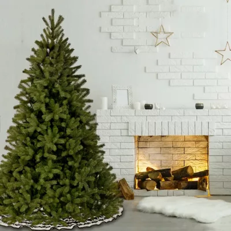 National Tree Co. "Feel-Real" Downswept Douglas Fir Hinged 7 1/2 Foot Fir Christmas Tree