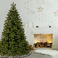 National Tree Co. "Feel-Real" Downswept Douglas Fir Hinged 7 1/2 Foot Fir Christmas Tree