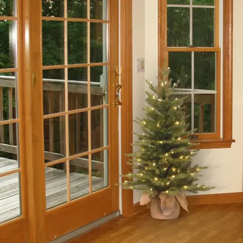 National Tree Co. Nordic Spruce 3 Foot Pre-Lit Spruce Christmas Tree