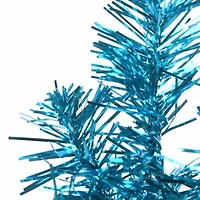 National Tree Co. Turquoise Tinsel 3 Foot Christmas Tree