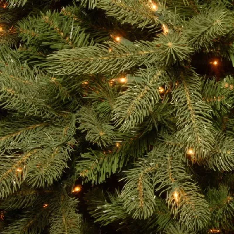 National Tree Co. Downswept Douglas Fir Hinged 1/2 Foot Pre-Lit Fir Christmas Tree