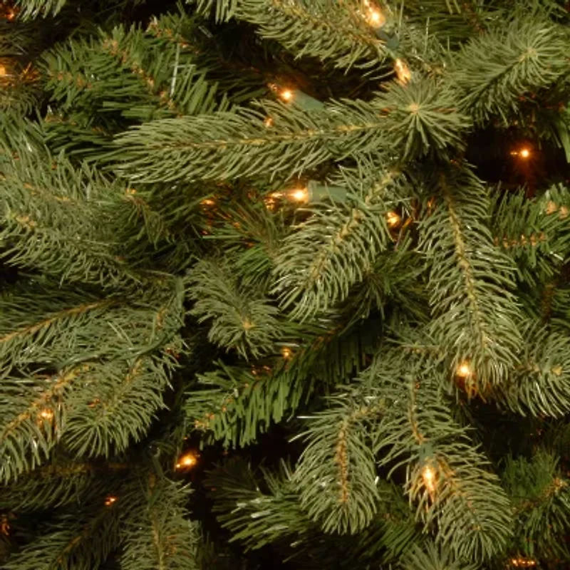 National Tree Co. Downswept Douglas Fir Hinged 6 Foot Pre-Lit Fir Christmas Tree