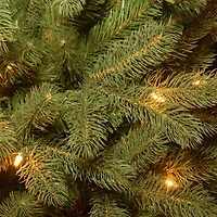 National Tree Co. Downswept Douglas Fir Slim Hinged 7 1/2 Foot Pre-Lit Fir Christmas Tree
