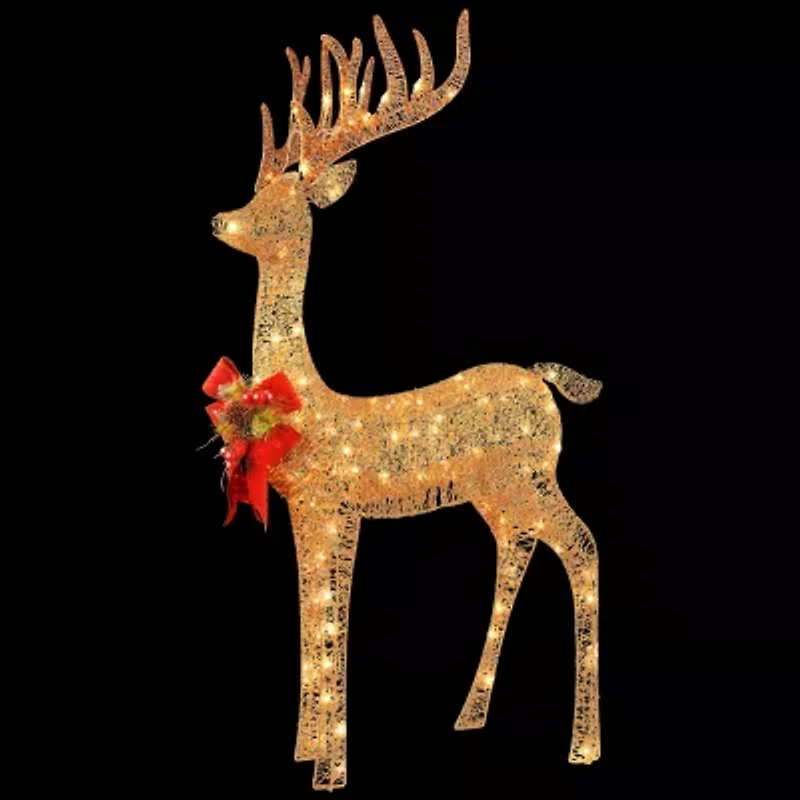National Tree Co. Standing Reindeer Christmas Yard Art