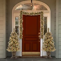 National Tree Co. Glittery Bristle Pine Christmas Indoor Outdoor Garland
