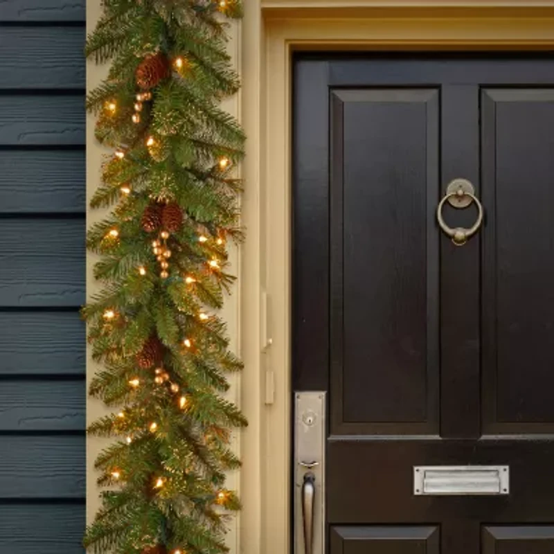National Tree Co. Glittery Gold Pine Christmas Indoor Outdoor Garland