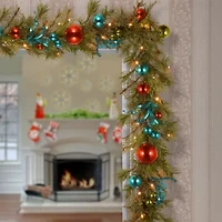 National Tree Co. Retro Christmas Indoor Outdoor Garland