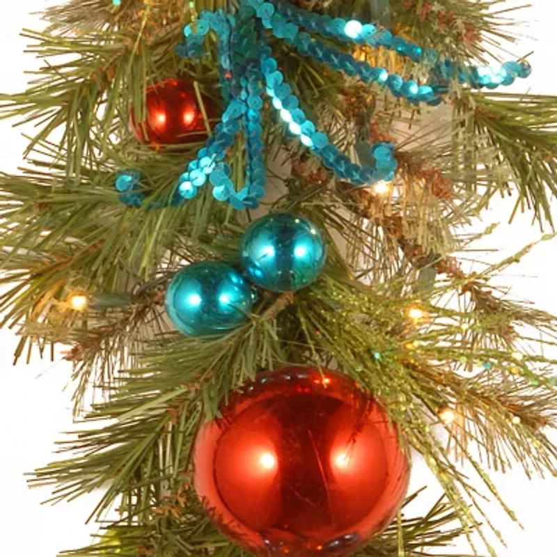 National Tree Co. Retro Christmas Indoor Outdoor Garland