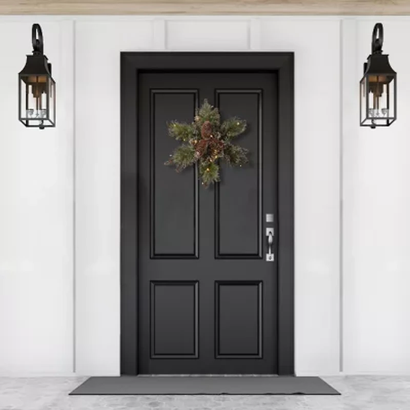 National Tree Co. Glittery Bristle Pine Christmas Yard Art