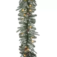 National Tree Co. Frosted Artic Spruce Feel Real Christmas Indoor Outdoor Garland