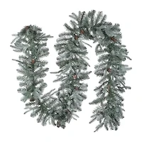 National Tree Co. Frosted Artic Spruce Feel Real Christmas Indoor Outdoor Garland