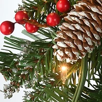 National Tree Co. Glittery Mountain Spruce Christmas Indoor Outdoor Garland