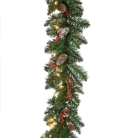 National Tree Co. Glittery Mountain Spruce Christmas Indoor Outdoor Garland