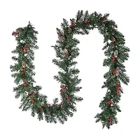 National Tree Co. Glittery Mountain Spruce Christmas Indoor Outdoor Garland