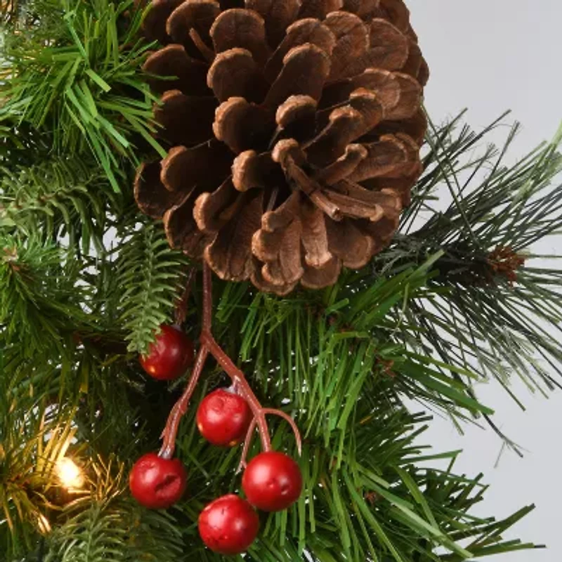 National Tree Co. Colonial Feel Real Christmas Indoor Outdoor Garland