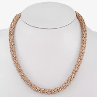 Monet Jewelry Womens Orange 18 Inch Collar Necklace