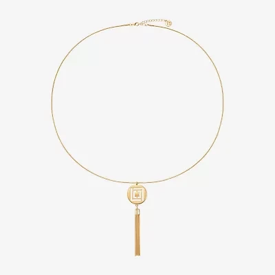Liz Claiborne Tassel Womens 30 Inch Strand Necklace