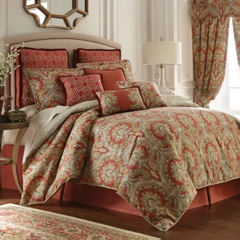 Rose Tree Harrogate Paisley 4-pc. Midweight Reversible Comforter Set