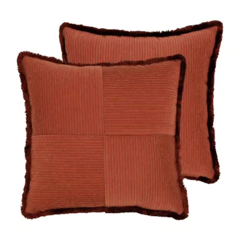 Rose Tree Harrogate Geometric Square Throw Pillow
