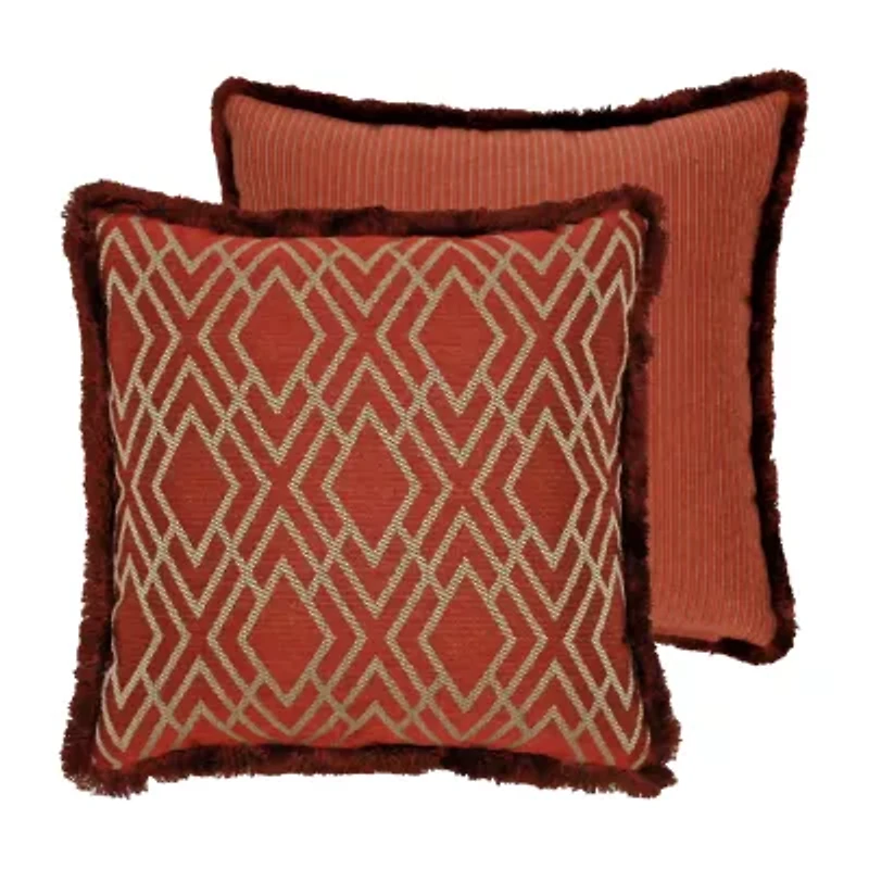 Rose Tree Harrogate Ribbed Square Throw Pillow