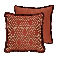 Rose Tree Harrogate Ribbed Square Throw Pillow