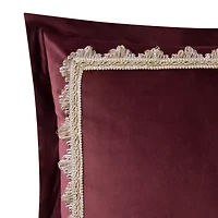 Rose Tree Emmaline Velvet Embroidered Reversible Euro Sham