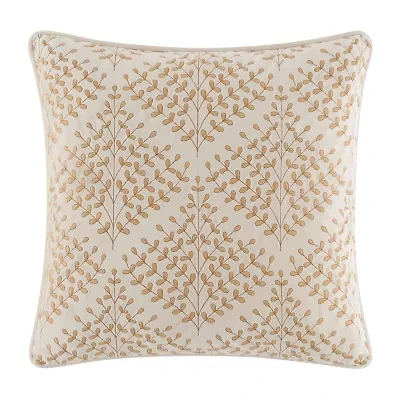 Rose Tree Emmaline Embroidered Square Throw Pillow