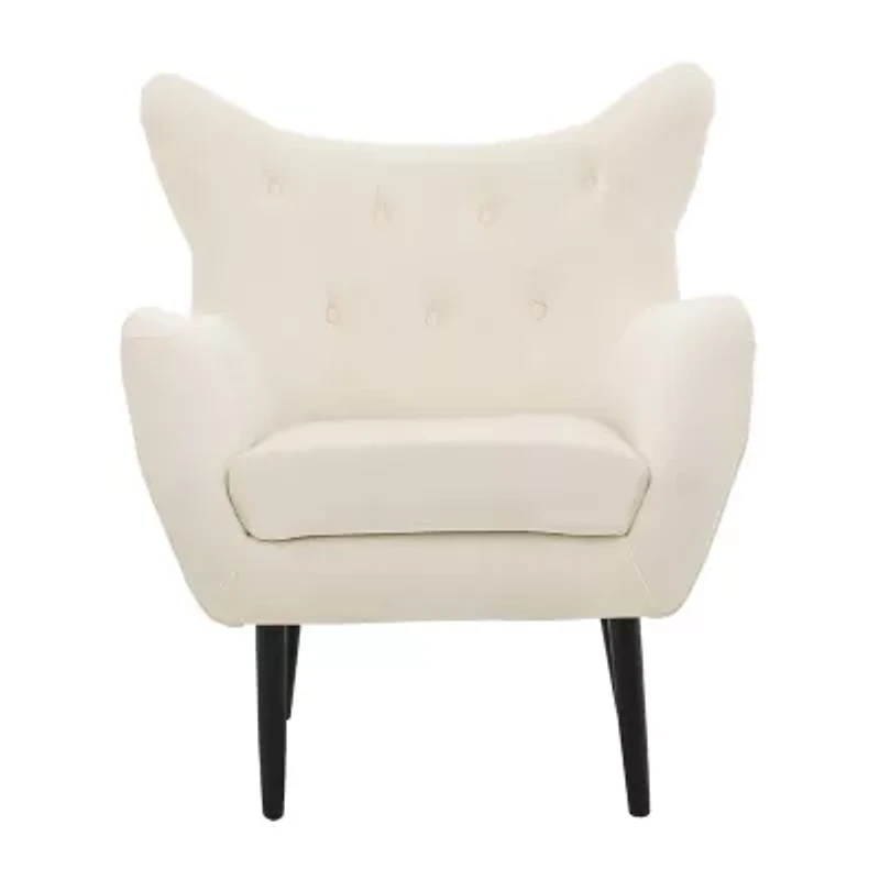 Seigfried Tufted Upholstered Wingback Chair