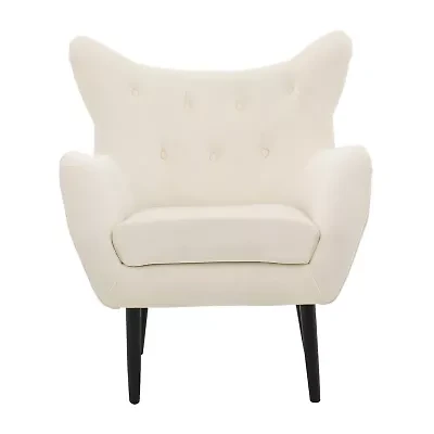 Seigfried Tufted Upholstered Wingback Chair