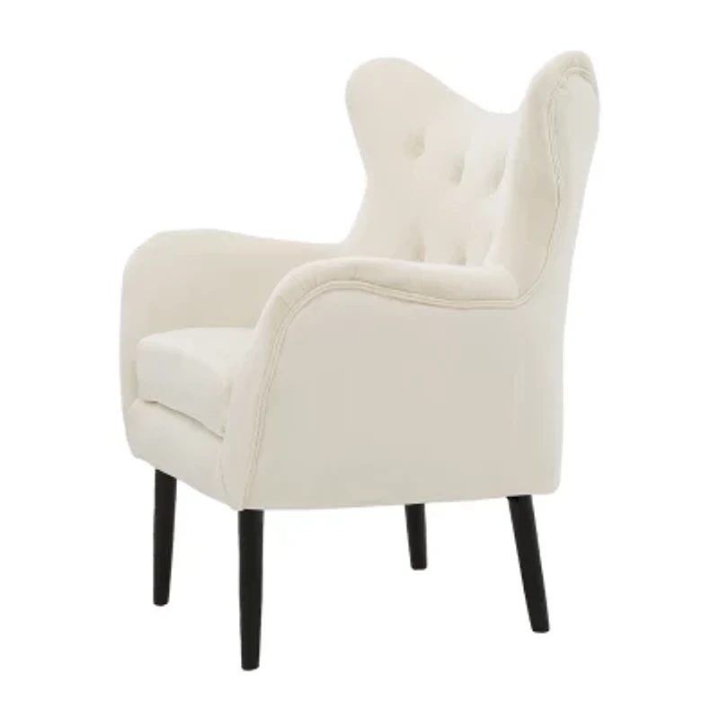 Seigfried Tufted Upholstered Wingback Chair