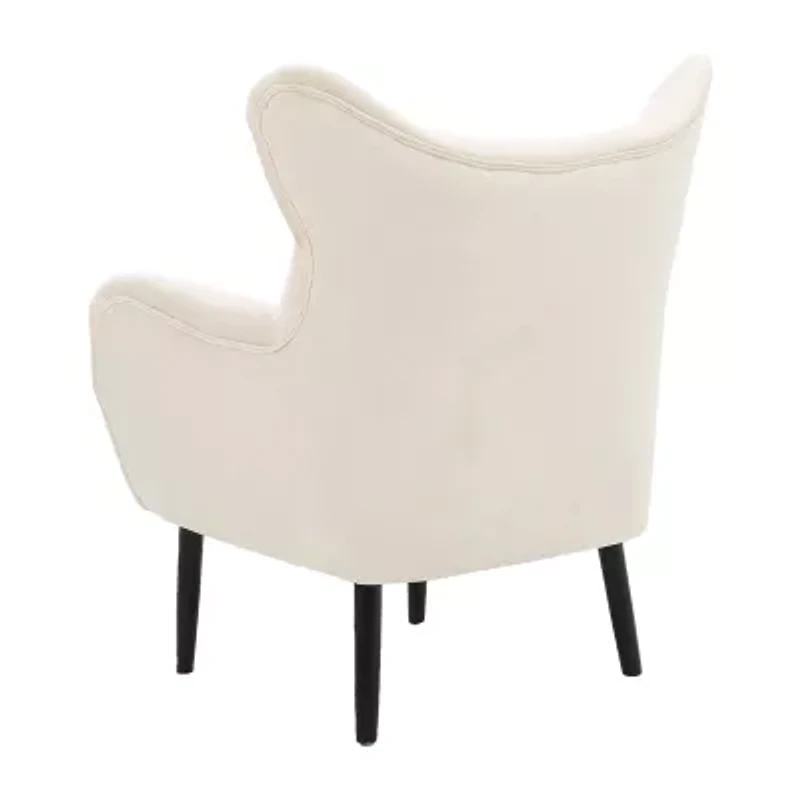 Seigfried Tufted Upholstered Wingback Chair