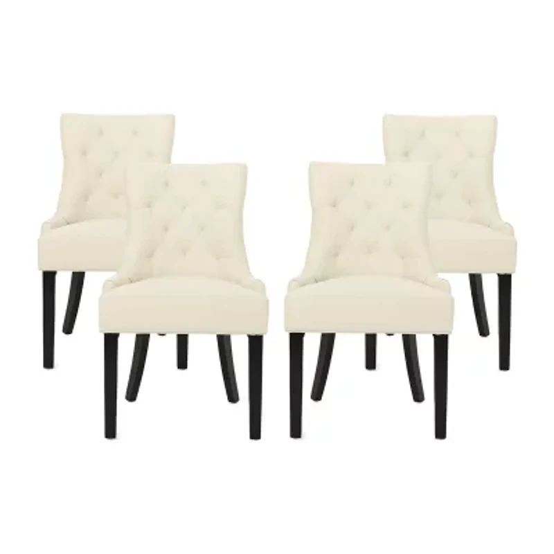 4 Piece Hayden Dining Chair Set Beige