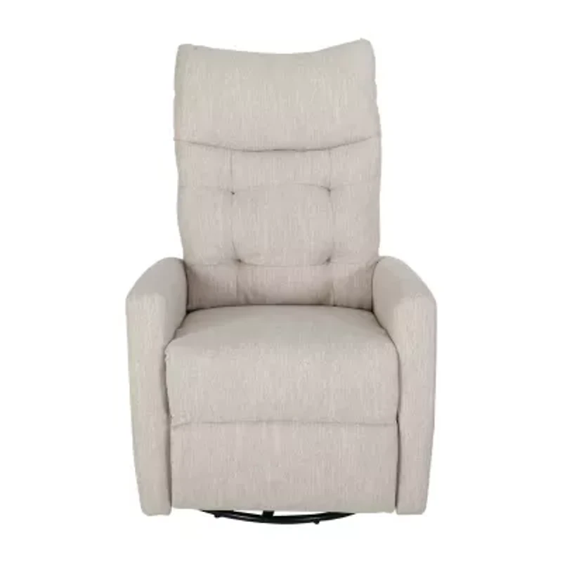 Swivel Tufted Track-Arm Recliner
