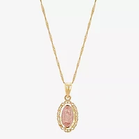Our Lady Of Guadalupe / Nuestra Senora De Guadalupe Womens 14K Gold 14 Inch Pendant Necklace
