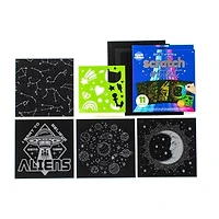 Art 101 Crafts Scratch Art Kit with 3 Sets of Scratch Art