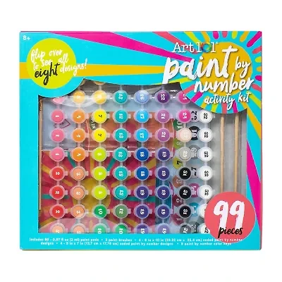 Art 101 Gallery Paint by Number Kit with 99 Pieces and Color Guide