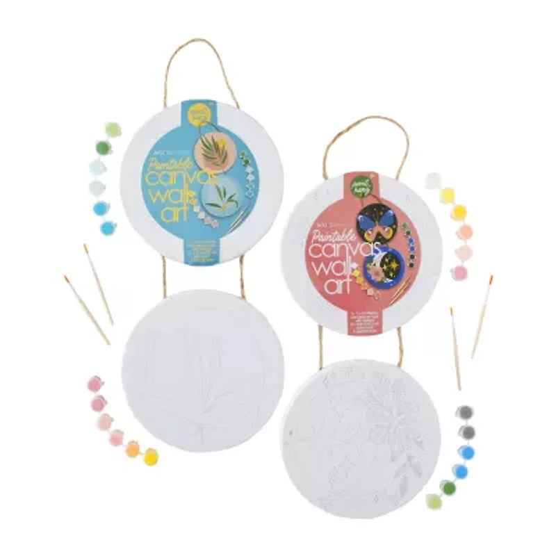 Art 101 Gallery Paintable Hanging Canvas Wall Art Set Two Pack