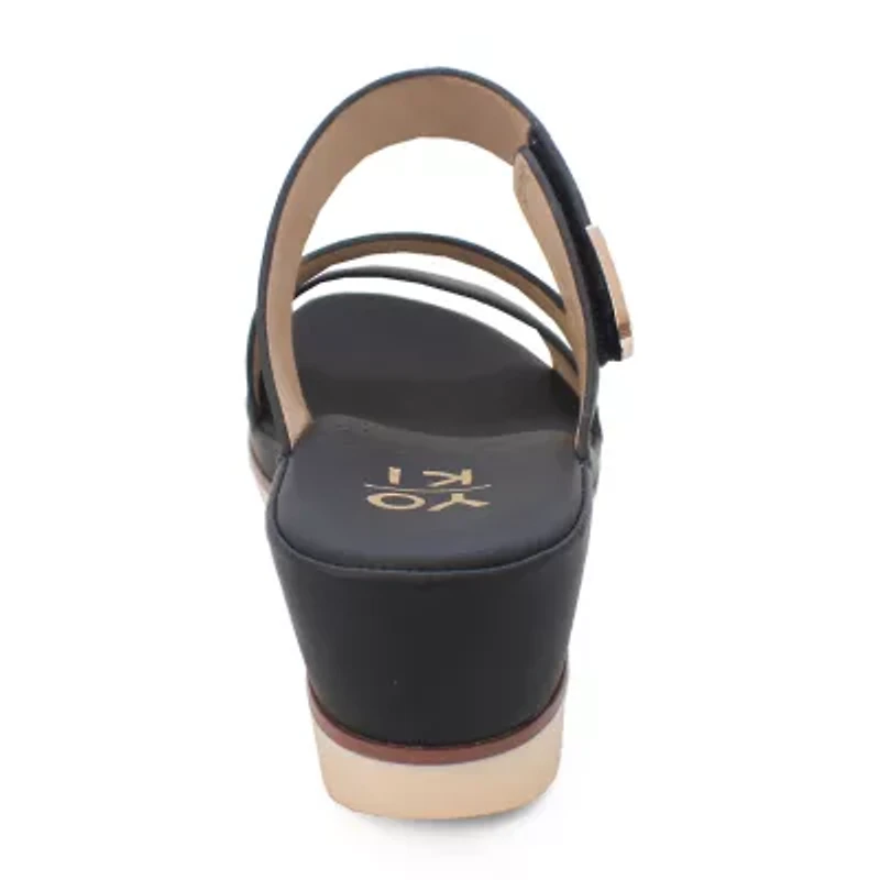Yoki Womens Sicily Wedge Sandals