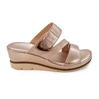 Yoki Womens Sicily Wedge Sandals