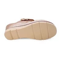 Yoki Womens Sicily Wedge Sandals