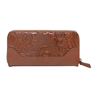 Frye and Co. Tooling Womens Zip Around Wallet